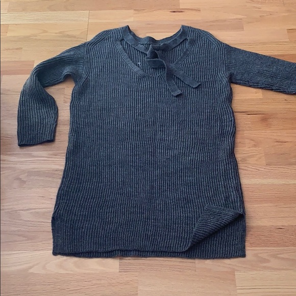 Alpaca sweater dress V back tie J Crew NEW - Picture 4 of 9